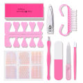 LULAA Basic Nail Tools Nail Clippers Manicure Polishing Rubbing Strip Novice Nail Art Sticker Set.