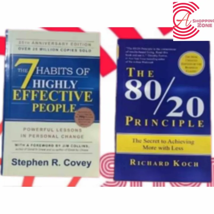 (The 7 Habits Of Highly Effective People+ The 80/20 principal)2books ...