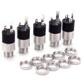 5Pcs Silver PJ392 3.5mm Stereo Female Audio Headphone Connector Jack Socket Plug. 