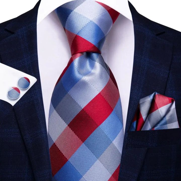 %E3%80%90Bestselling%20Product%E3%80%91%20Black%20Brown%20Silk%20Ties%20For%20Men%202024%20Classic%20Plaid%20Check%20Business%20Wedding%20Mens%20Neck%20Tie%20Handkerchief%20Cufflinks%20Gift%20For%20Men%20Hi-Tie%20-%20Image%202