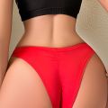 Women Panties Red Low Waist Seamless Ladies Briefs Comfortable Solid Female Underwear Lingerie Underpants.