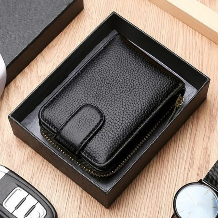 Unisex%20PU%20Leather%20ID%20Credit%20Anti%20Rfid%20Card%20Holder%20RFID%20NFC%20Blocking%20Wallet%20Case%20Zipper%20Coin%20Purse%20Money%20Bag%20RFID%20Protected%20-%20Image%203