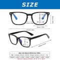 CRIXALIS Square Multifocal Progressive Reading Glasses Men Fashion With Diopters Anti-glare Computer Eyeglasses Women UV400.