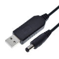 USB Power Boost Line DC 5V To DC 5V / 9V / 12V Step Up Module USB Converter Adapter Cable 2.1x5.5mm Plug for Arduino WIFI. 