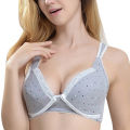 Versatile -Maternity Nursing Bra Pregnant Women Open Buckle Breastfeeding Bras Circumference No Steel Ring Lace Cotton Underwear- Avant-garde. 
