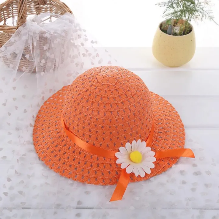 Sagit%20Baby%20Kids%20Girl%20Summer%20Floral%20Flower%20Straw%20Visor%20Sun%20Hat%20Beach%20Hats%20-%20Image%206