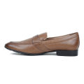 Apex Dark Brown Leather Penny Loafer For  Men. 