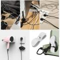 Wall Mounted Power Cord Retaining Clip Plug Strong Adhesive Cable Holder Power Plug Socket.