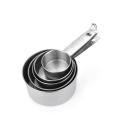 GC 5 Pcs Stainless Steel Measuring  Cup  Set Rust-proof Mirror Polished Multiple Models Precisely Marked Kitchen Baking Tools. 