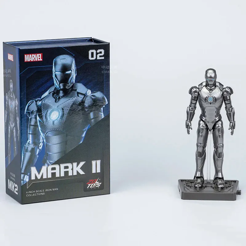 ZD Original Iron Man Marvel legends inches With Base MK1 MK2 MK3