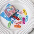 Candy color 3cm glue cute small hairpin hair accessories set children's simple 5cm lacquer Korean style side clip bangs clip. 