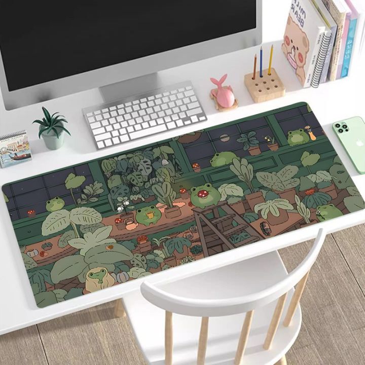 Cross-border large mouse pad, national tide style computer desk mat, lock edge, anti-slip game keyboard pad, one piece delivery