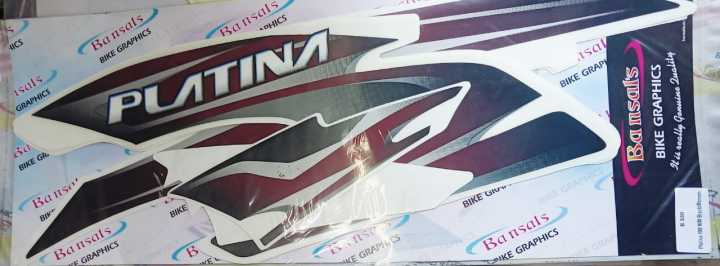 Bajaj Racing Sticker Motorcycle Full Body Sticker For Bajaj Platina Full 1 Set | Daraz.com.bd