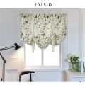 Factory direct sales embroidered curtain cloth small leaf embroidery curtains finished Roman blinds solid color embroidery curtains. 