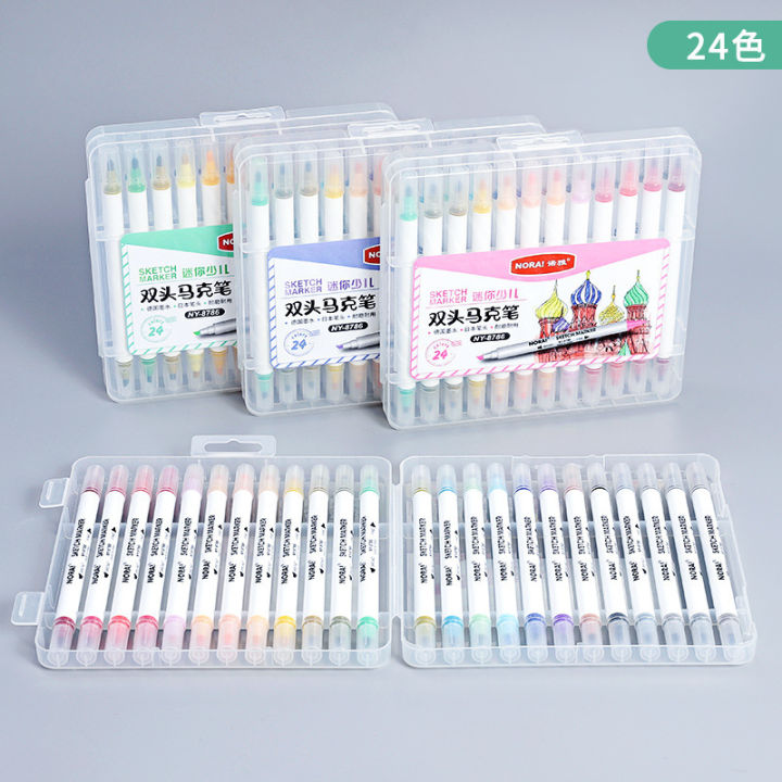 Noya%20manufacturers%20wholesale%20alcohol%20oily%20marker%20double-ended%20children's%20painting%20watercolor%20pen%20set%20paintbrushes%20graffiti%20pens%20-%20Image%207