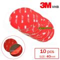 10 pcs x 40mm Round Acrylic VHB Foam Tape Double Sided Adhesive Heavy Duty Mounting Tapes Sticky Pads. 