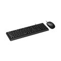 RAPOO X130PRO Wired Optical Mouse & Keyboard Combo - Plug & Play for PC Laptop Computer. 
