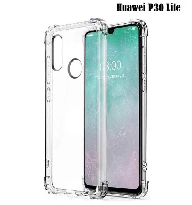 Huawei P30 Lite Luxury Transparent Clear Airbag Soft Tpu Case Phone Back Cover Phone Back Cover