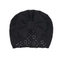 Cute Bow Baby Turban Hat Spring Summer Solid Color Newborn Baby Girls Hat Soft Elastic Infant Toddler Cap Beanies Head Wraps.