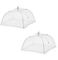 Large Pop-Up Mesh Screen Food Cover Tent Umbrella, 17 inch, Reusable and Collapsible Outdoor Picnic Food Covers Mesh, Food Cover Net Keep Out Flies, Bugs, Mosquitoes. 