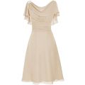 Womail dresses Women Formal Wedding Bridesmaid High-waist Party Ball Prom Gown One-shoulder chiffon Dress June6. 