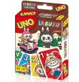 UNO Labubu Card Game with 112 Cards, Gift for Kid, Family Adult Game. 