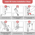 Toilet Float Replacement Kit, Universal Toilet Flusher Replacement Kit and 2 Inch Toilet Flapper Replacement 1set.