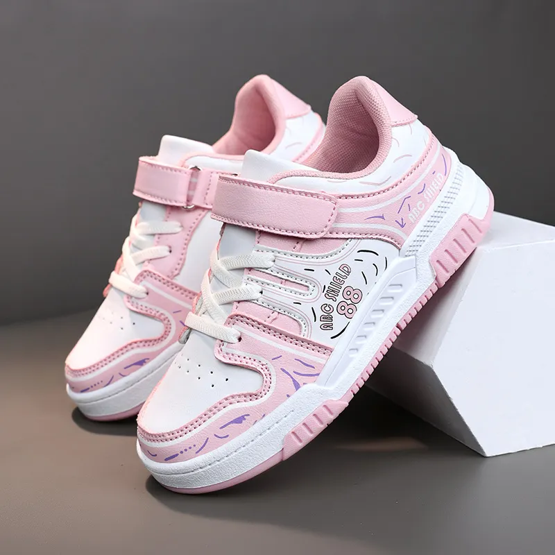 Children Shoes Girl Sneaker To 12 Years Fashion Leather Kids