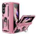 Applicable to New Samsung Z Fold 5 Sergeant Phone Case Folding Car Magnetic Suction Bracket Protective Case Drop-Resistant. 