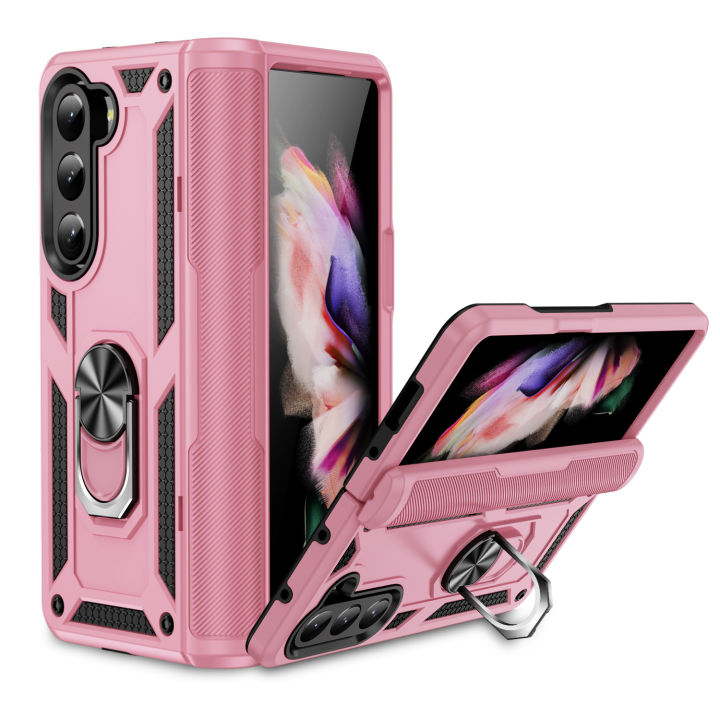 Applicable%20to%20New%20Samsung%20Z%20Fold%205%20Sergeant%20Phone%20Case%20Folding%20Car%20Magnetic%20Suction%20Bracket%20Protective%20Case%20Drop-Resistant%20-%20Image%208