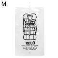 【Cathery Baby Store】Transparent Hook Vacuum Bag Down Coat Clothes Jacket Storage Pouch Sack protect your against moisture. 