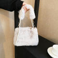 Messenger Bag Winter Square Bag Winter Underarm Bag Ins Package Plush Crossbody Bag Fashion Square Bag Plush Bag. 
