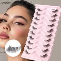 YSDO Half Eyelashes 3/5/10 Half Lashes Soft Natural Cat Eye Lashes Makeup Tool Extension Fluffy Faux Cils maquiagem Half Lashes. 