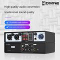 2 in 2 Out USB Audio Interface 32Bit/384KHZ Studio Parts Recording Sound Card Record Professional Sound Card 48V Phantom. 