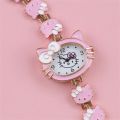 New hello kitty Children's Watch Student Children Women's KT Hello Kitty Cartoon Bracelet Watch High Quality.