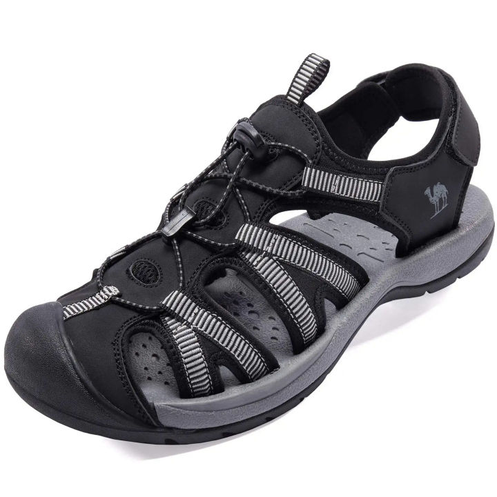 GOLDEN CAMEL Men's Hiking Sandals Closed Toe Outdoor Beach Summer Sandal Waterproof Sport Fisherman Water Shoes for Men 2024 New