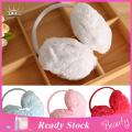 Trendygirl Winter Soft Warm Solid Color Nice Plush Knit Earmuff for Women.