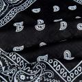 Set of 3 bandanas Paisley Man and Woman 57 x 57 cm Black + Red + navy blue.