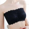 Lace Bralettes for Women Padded Bandeau Bra Strapless Tube Top Wireless Chest Wrap Basic Layering - Bra  S. 