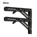 2 piece Heavy Duty Folding Shelf Brackets - 8, 10 12 - Wall Mounted for Bench Table with Screws. 