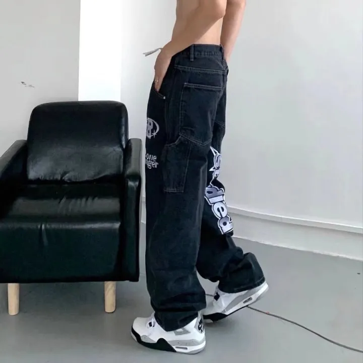 Baggy%20Jeans%20American%20Vintage%20Embroidered%20Black%20Jeans%20Men%20Spring%20and%20Autumn%20Personalized%20Fashion%20Trousers%20Cargo%20Pants%20Men%20-%20Image%206