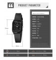 SKMEI 1651 Black PU Sport Analog Watch For Women - Black. 