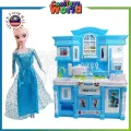 Frozen Household Kitchen With Light & Music For Girls With A Beautiful Frozen/Elsa Doll - Doll. 