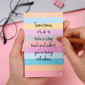 50Sheets To Do List Sticky Notes Multicolors Lined Sticky Notes Portable Sticky Notes Memo Pad Notepad kawaii stationery. 