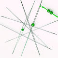 FashionApple 9Pcs Steel Big Eye Collapsible Beads Needle Thread Sewing Needles Different Size.