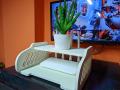 Router Stand Stylish Design – White Color. 