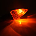 2pcs 12v Mini Motorcycle Motorbike Turn Signal Indicators Arrow Carbon Amber Light. 