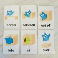 2023 20pcs Flash Cards Position Preposition English Learning Cards Early Educational For Children Memory Game Teacher Teaching Aids.