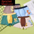 HH 2 Piece Kids Boys Underwear Cartoon Children's Shorts Panties for Baby Boy Toddler Boxers Stripes Teenagers Cotton Underpants.