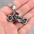 Motorcycle Bike Pendant Men Necklace. 